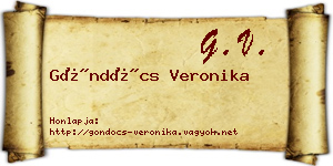 Göndöcs Veronika névjegykártya