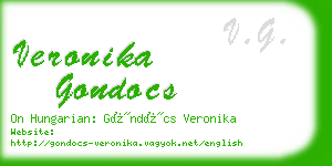 veronika gondocs business card